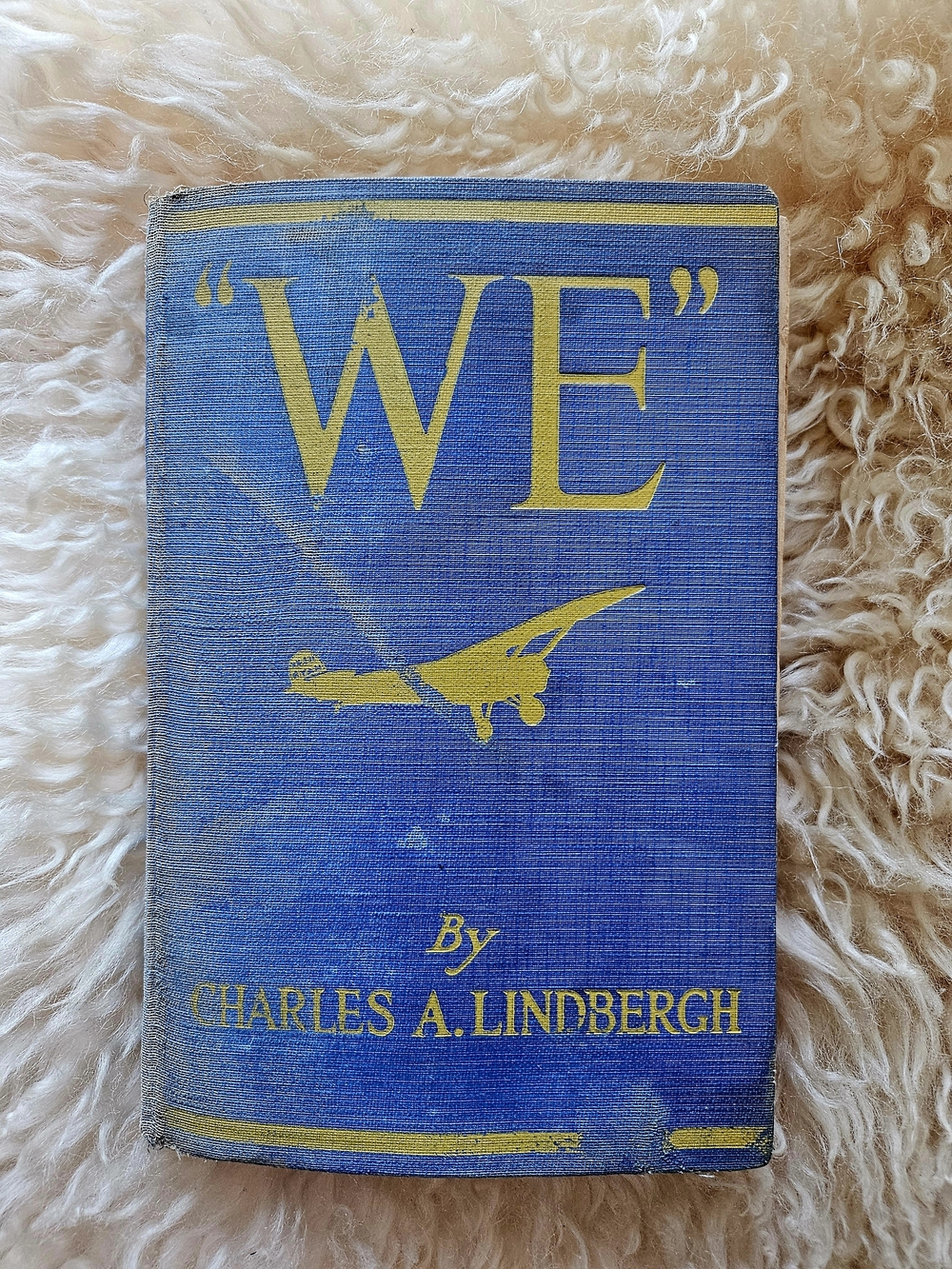 Vintage "WE" Hardcover Book 1930s b6 CHARLES LINDBURGH in Blue